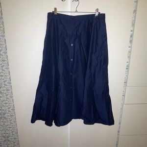 Uniqlo navy skirt vintage 60s vibes /twee